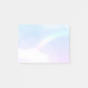 Post-it® Nuages pastel magiques et arc-en-ciel