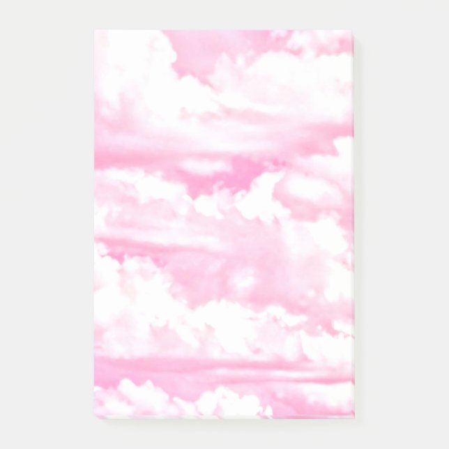 Post-it® Nuages roses festifs (Devant)