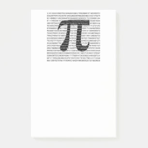Post-it® Numéro noir d'origine pi jour symbole mathématique