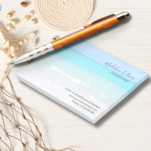 Post-it® Ocean Beach Sea Travel Aqua Blue élégant