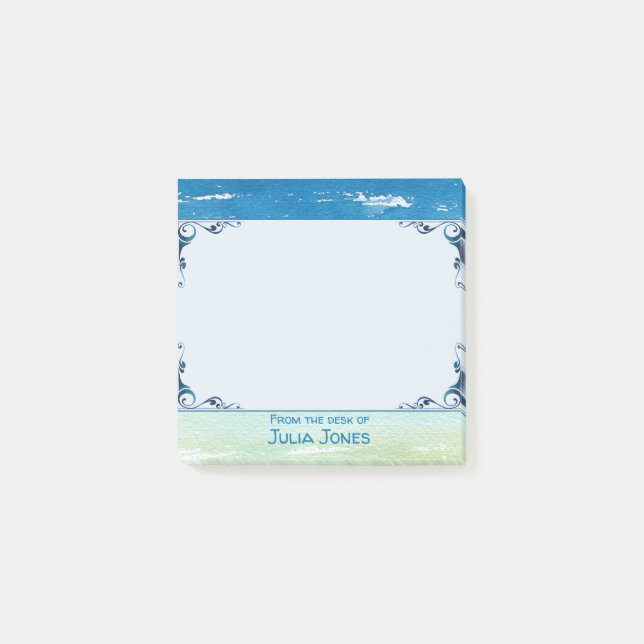 Post-it® Ocean Waves Seashore Thème Du bureau de (Devant)