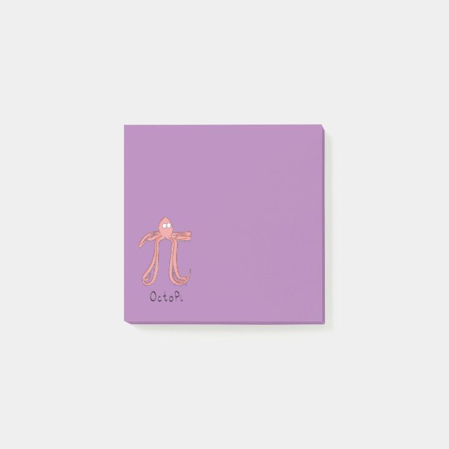 Post-it® Octopus Cute Math Pi Day Post-it Notes (Devant)