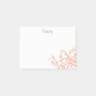 Post-it® Oeuvres d'art de Girls Pastel Flowers Vins et Feui