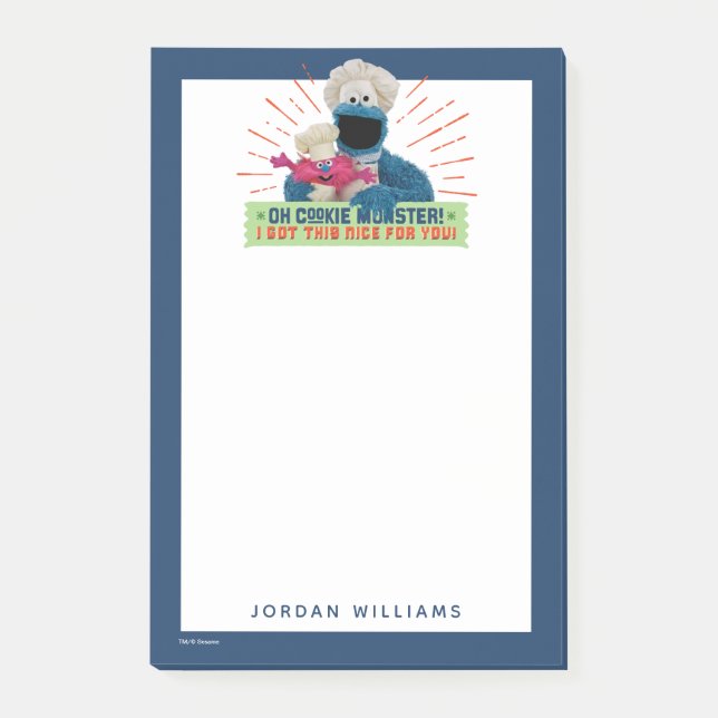 Post-it® Oh Cookie Monster ! J'Ai Compris Ça Bien Pour Toi (Devant)