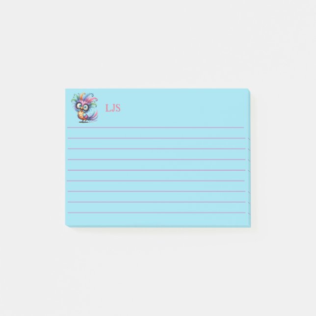 Post-it® Oiseau drôle (Devant)