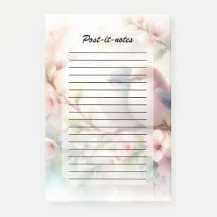 Post-it® Oiseaux d'amour de printemps Fleur de cerisier Flo