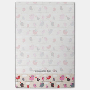 Post-it® Oiseaux dans l'amour