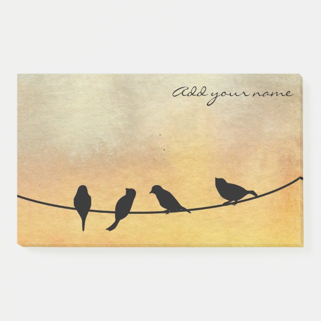 Post-it® Oiseaux sur fil (Devant)