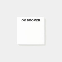 OK Boomer Post- It Notes Funny Office Gag Gig