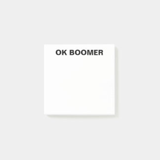 Post-it® OK Boomer Post- It Notes Funny Office Gag Gig