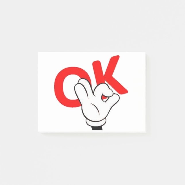 Post-it® ok man yes man work drôle (Devant)
