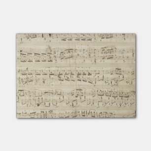 Post-it® Old Music Notes - Chopin Music Sheet