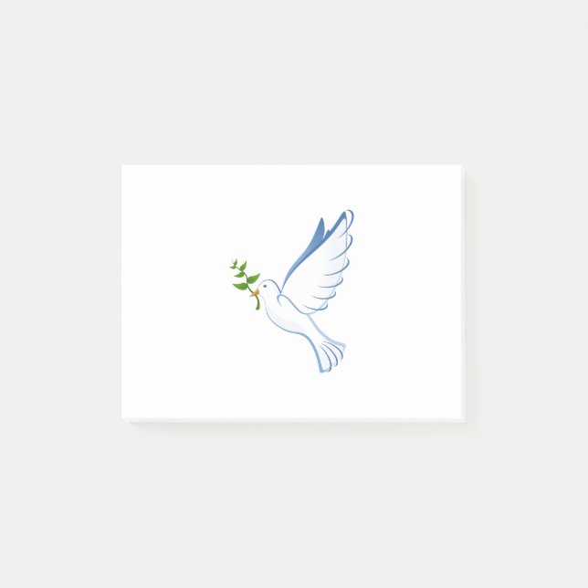 Post-it® Olive Branch & Dove (Devant)
