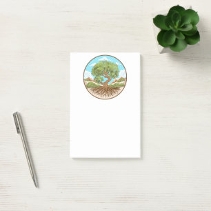 Post-it® Olive tree Symbole de paix dans la Palestine libre
