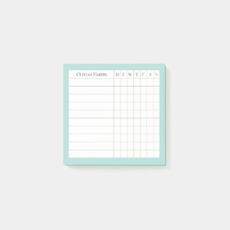 Post-it® Olivia Personalized Habit Tracker en Spa