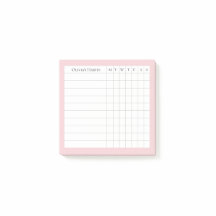 Olivia Personalized Habit Tracker in Blush