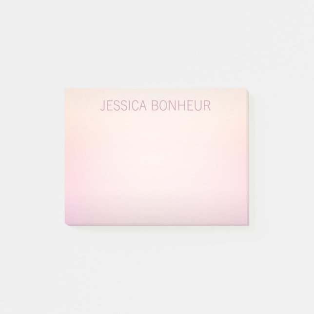 Post-it® Ombre de fond de couleurs douces (Devant)