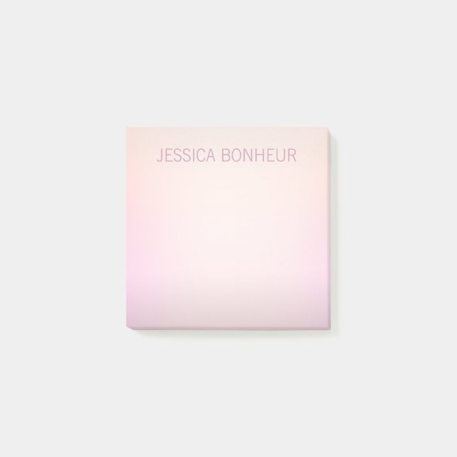 Post-it® Ombre de fond de couleurs douces (Devant)