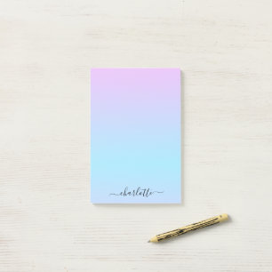 Post-it® Ombré rose et turquoise