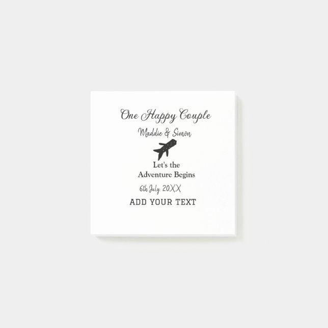 Post-it® One happy Couple, l'aventure commence co mariage (Devant)