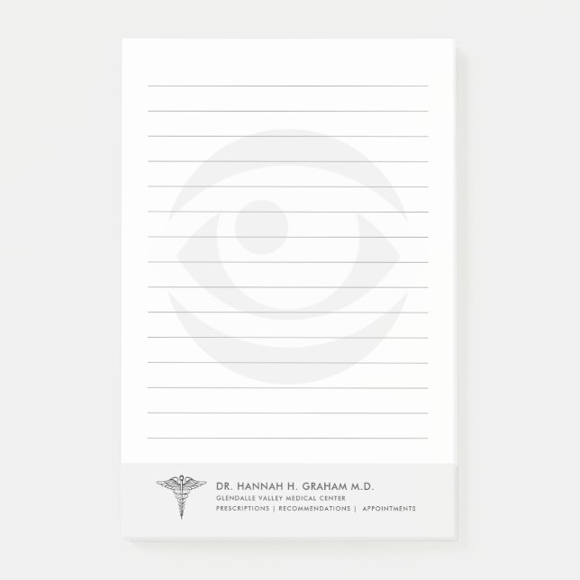 Post-it® Optométriste| Eye Doctor personnalisé (Devant)