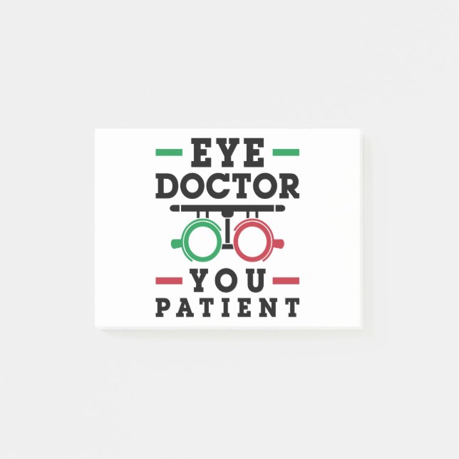 Post-it® Optométriste Optométrie Médecin des yeux patient (Devant)