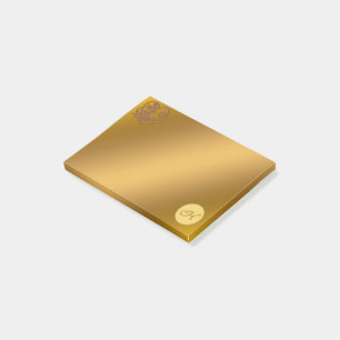 Post-it® Or Luxe Monogramme H