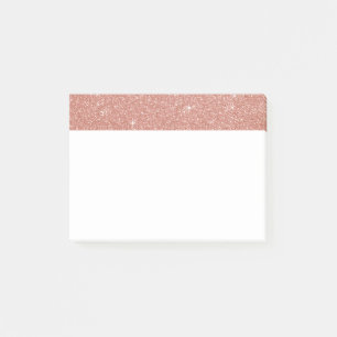 Post-it® Or rose - rougissent les parties scintillantes et
