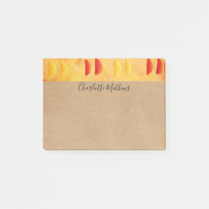 Post-it® Orange et Citrons Personnalisés Rustique