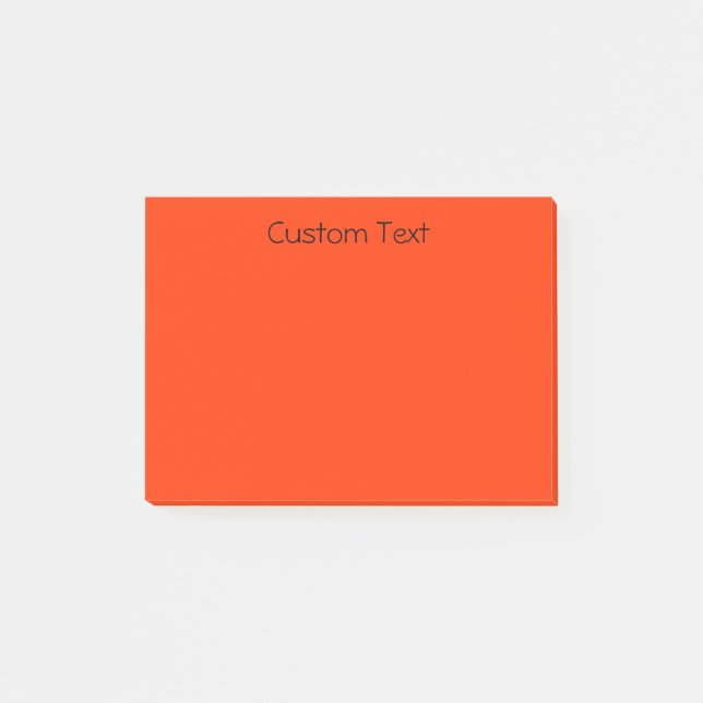 Post-it® Orange fait sur commande/rouge (Devant)