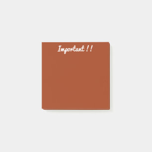 Post-it® orange foncé/marron