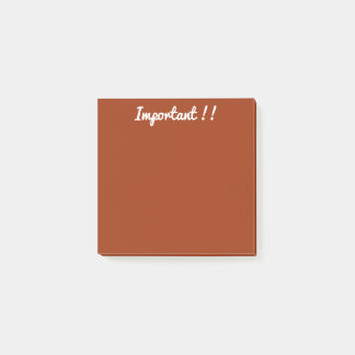 Post-it® orange foncé/marron
