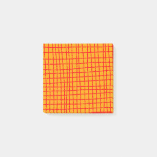 Post-it® Orange gras et rouge Motif élégant