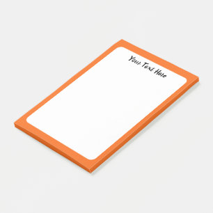 Post-it® Orange Tiger couleur solide personnalisé