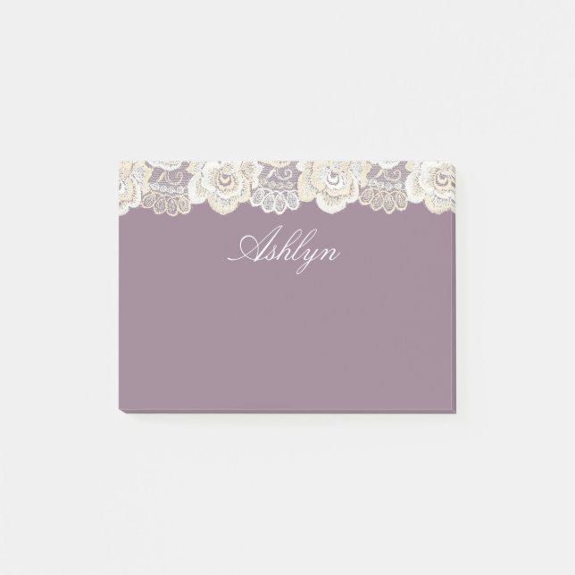 Post-it® Orchidée romantique violet floral (Devant)