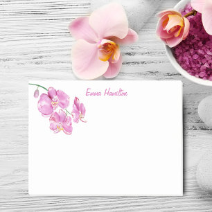 Post-it® Orchidées roses à l'aquarelle Personnaliser