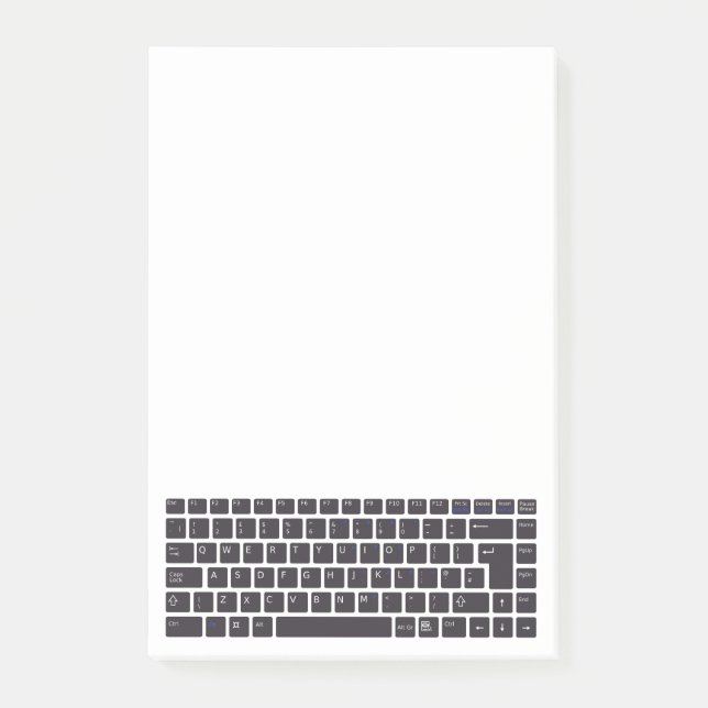 Post-it® Ordinateur simple de clavier QWERTY (Devant)