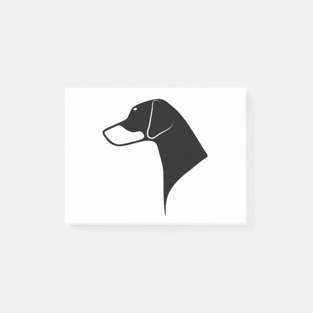 Post-it® Oreilles naturelles principales de dobermann (Devant)
