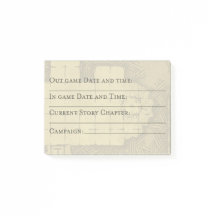 Organisateur de post-it graphique DM ; date, heure