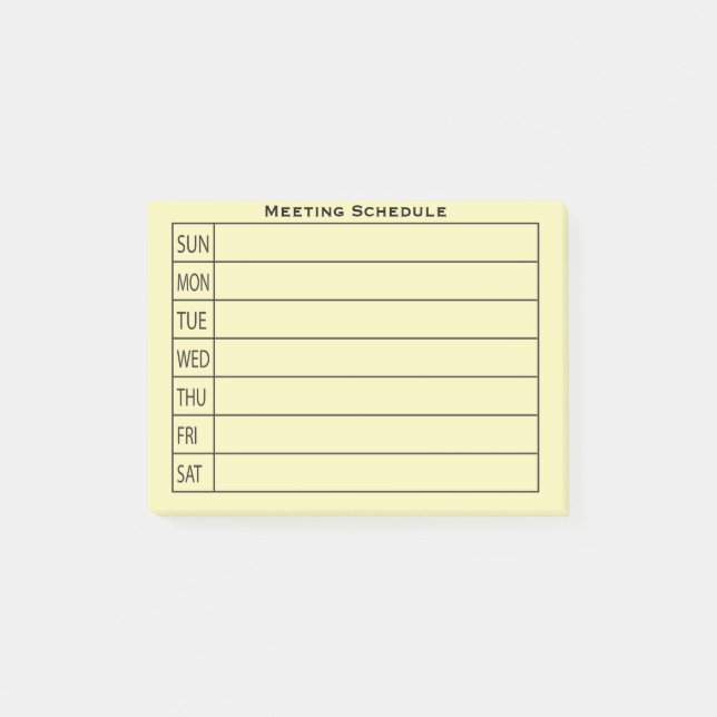 Post-it® Organisateur du planificateur quotidien (Devant)