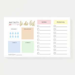 Post-it® Organisateur quotidien simple Pastel