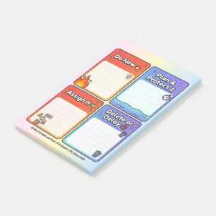 Post-it® Organiseur de tâches Matrice d'Eisenhower TDAH Car