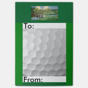 Post-it orienté notes/4x6 de golf