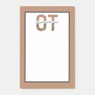 Post-it® OT ergothérapeute Cheetah empreinte de léopard