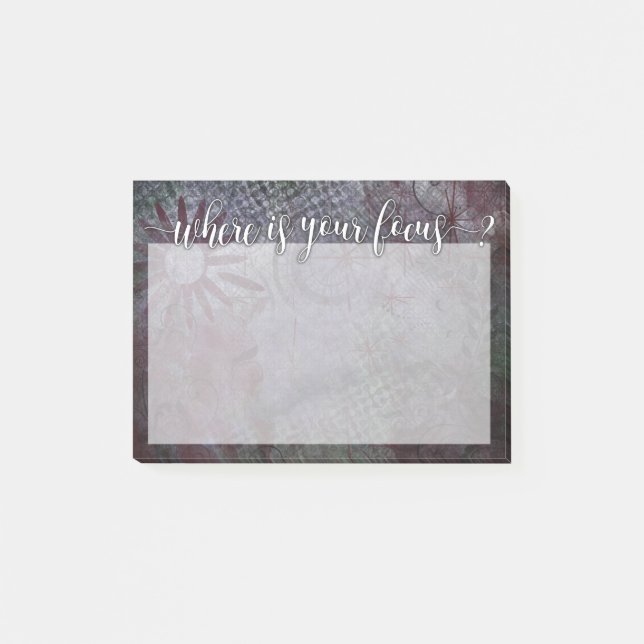 Post-it® Où est votre foyer ? Abrégé sur rustique 2 (Devant)