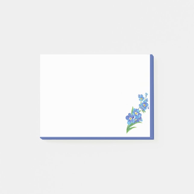 Post-it® Oubliez-moi pas Garden Flower Rappelez-vous (Devant)
