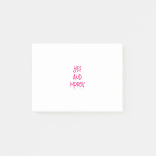 Post-it® Oui et citation improvisée d'Improv d'amusement de