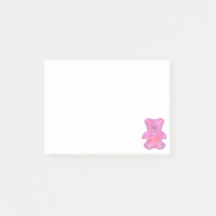 Post-it® Ours Bébé Rose Cute Personnalisé