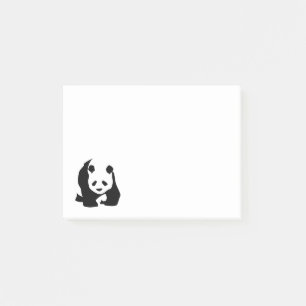 Post-it® Ours panda noir et blanc mignon