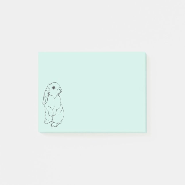 Post-it® Pad Bleu Bunny Post-It (Devant)